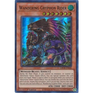 Thẻ bài Yugioh - TCG - Wandering Gryphon Rider / GRCR-EN028'