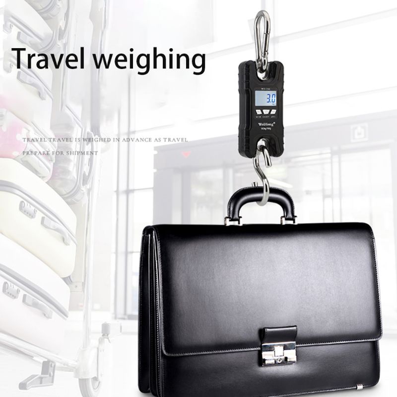 Cân Điện Tử Màn Hình Lcd 500Kg / 1000 Lb Có Móc Treo Tiện Dụng