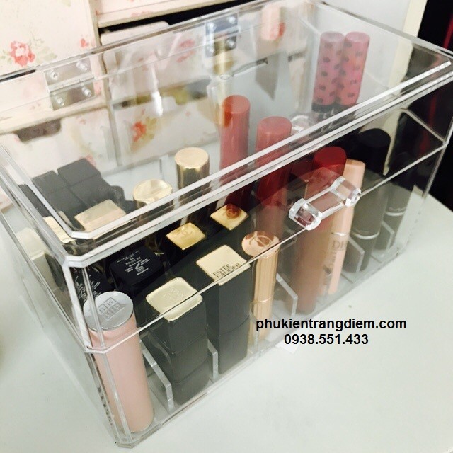 Hộp Đựng Son 24 Ô Có Nắp