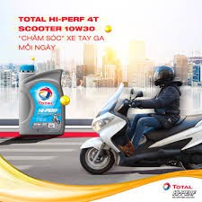 Nhớt Total 4T Scooter 10W30 dành cho xe ga