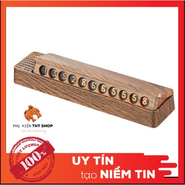 [FREE SHIP] THẺ ĐỖ XE Ô TÔ mẫu gỗ  bên trong có khay đựng sắp thơm hương nhài, dưới đế có băng keo 3M chống trượt.