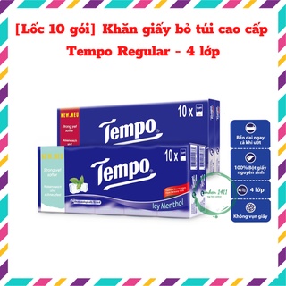 Khăn giấy bỏ túi cao cấp Tempo Regular - 4 lớp