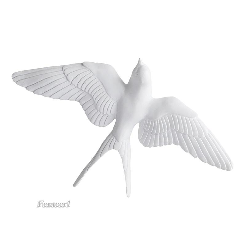 [Fenteer1] Hình Chim Én Bằng Nhựa Resin Trang Trí Tường Phòng Khách / Sân Vườn Phong Cách Bắc