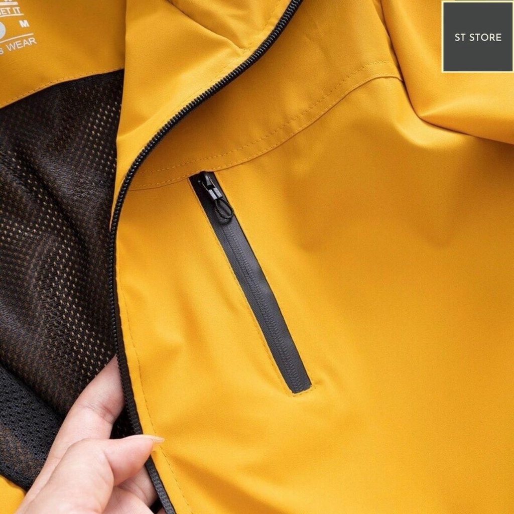 Áo khoác gió nam 2 lớp, chống nước chống tia UV, thiết kế thời trang