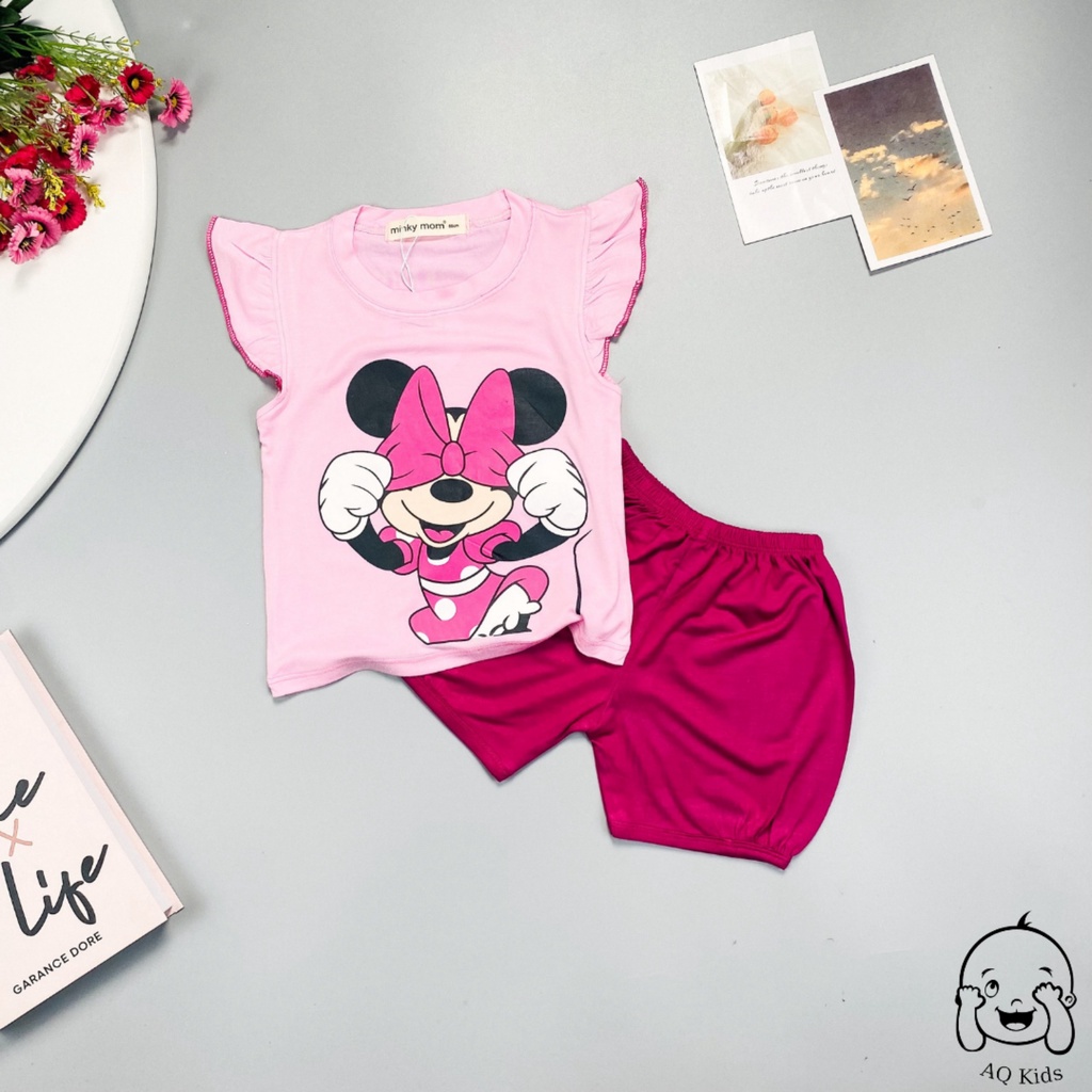 [BÉ 8-20kg] Bộ cánh tiên minkymom thun lạnh bé gái - bánh bèo, dễ thương BCT2