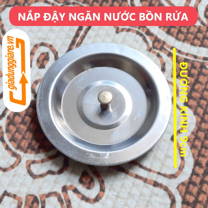 Nắp đậy lỗ thoát nước BỒN RỬA CHÉN BÁT ngăn nước xả nước tiện lợi chất liệu INOX không gỉ sét - giadunggiare.vn