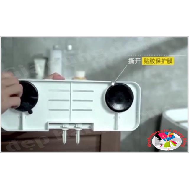 Giá treo vàn chải siêu chắc gồm 2 cốc