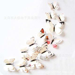 Bướm 3D 2 tầng cánh đế nam châm (Giá sỉ)