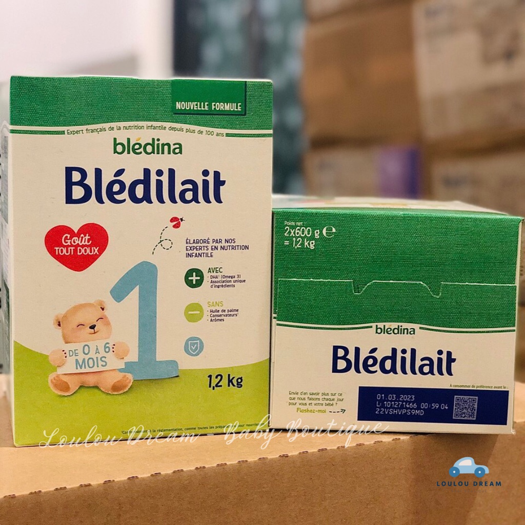 Sữa bột Bledilait Bledina Pháp số 1,2,3,4 tăng cân cho bé hộp 900g [BAY AIR]