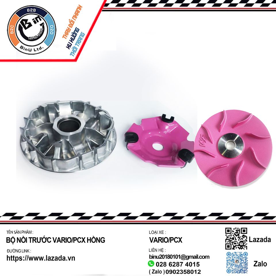 Combo nồi trước sau WF - TRF dành cho Vario , SHVN , Click , PCX , NVX