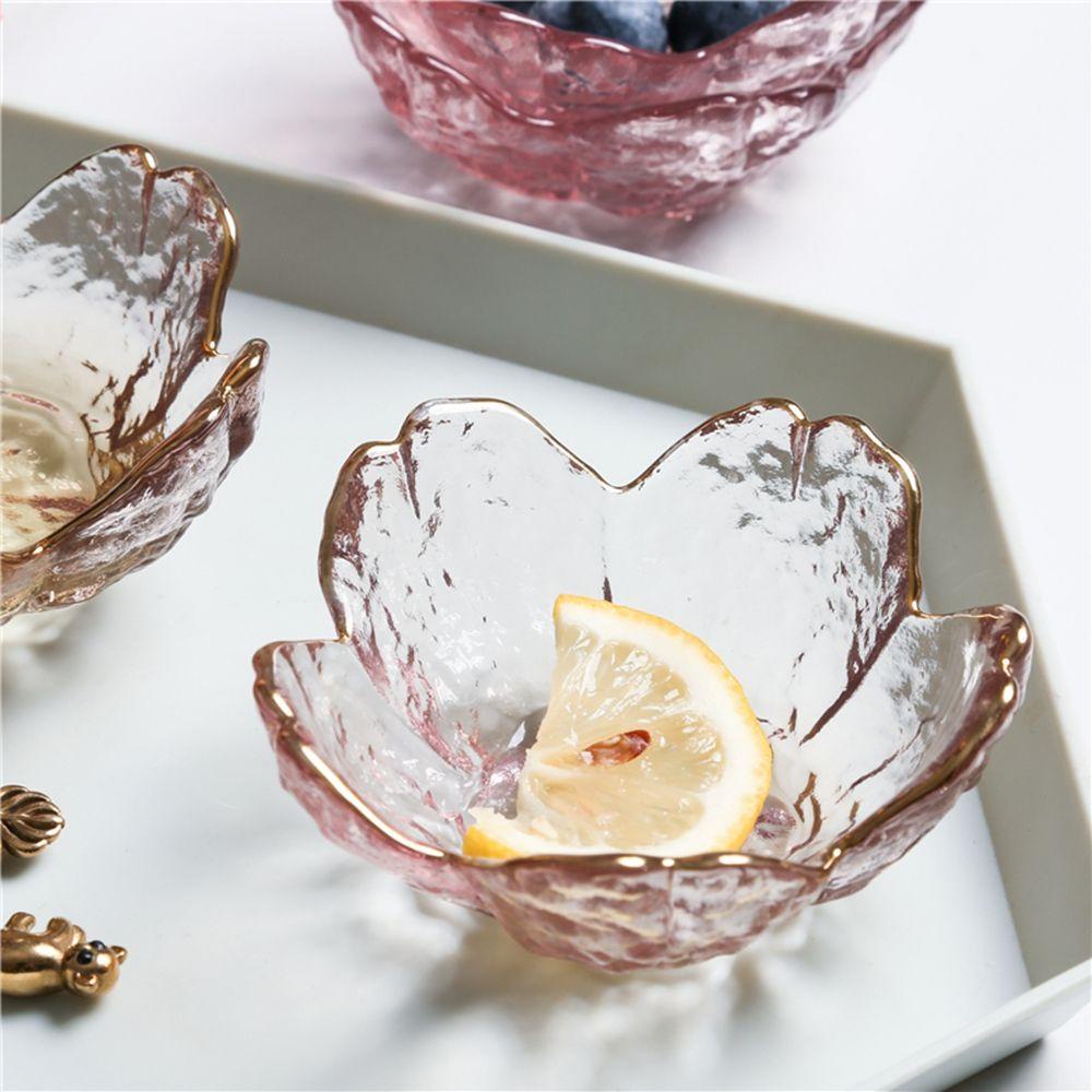 YIYU 1 Chén Thủy Tinh Đựng Nước Chấm Hình Hoa Anh Đào Nhật Bản|Bộ Dụng Cụ Ăn Salad Trái Cây Bằng Đất Sét