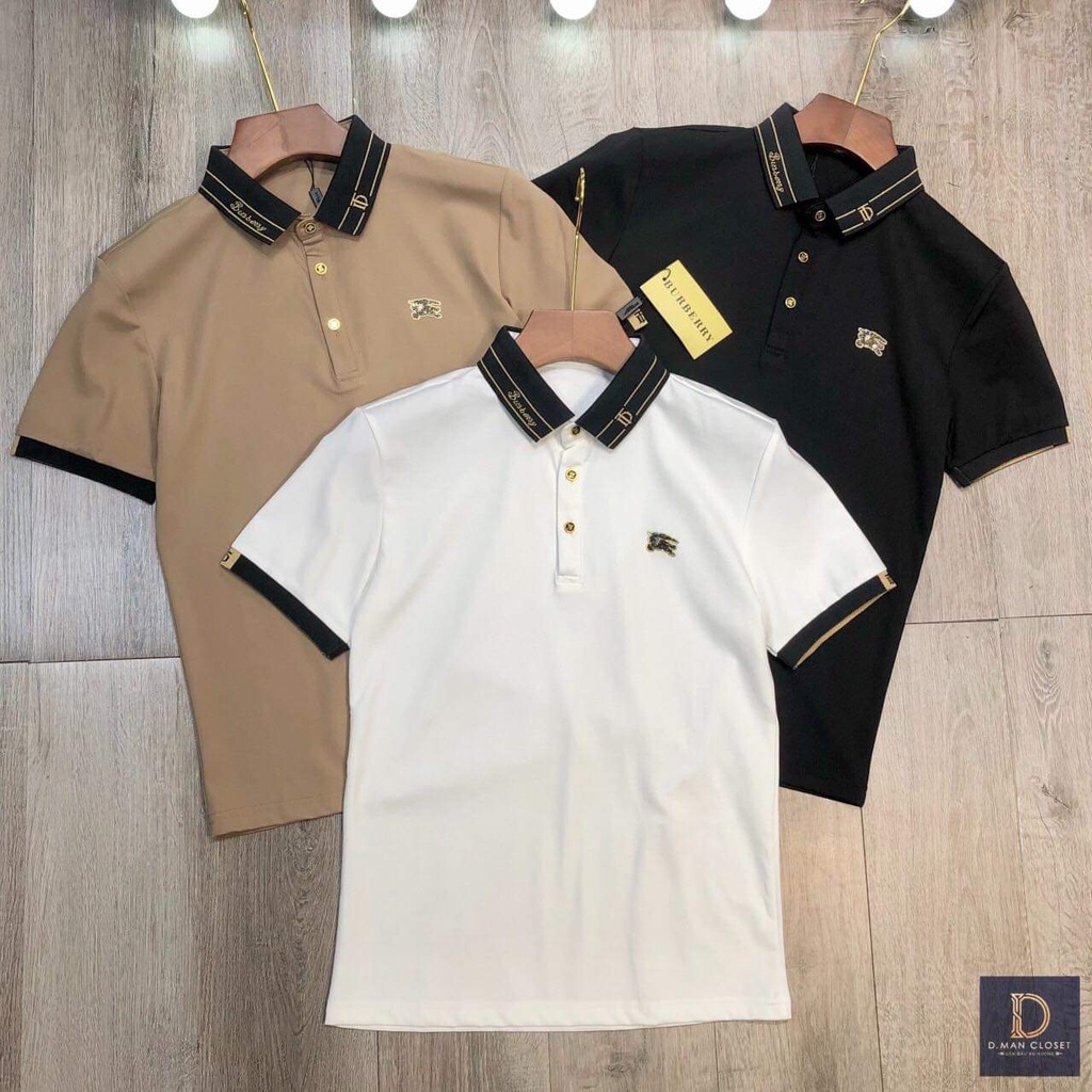 Áo phông nam polo cổ bẻ BURBERRY