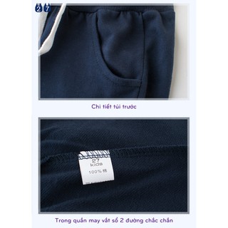 Quần short bé trai 27kids quần thun cho bé họa tiết thể thao chất cotton - ảnh sản phẩm 7