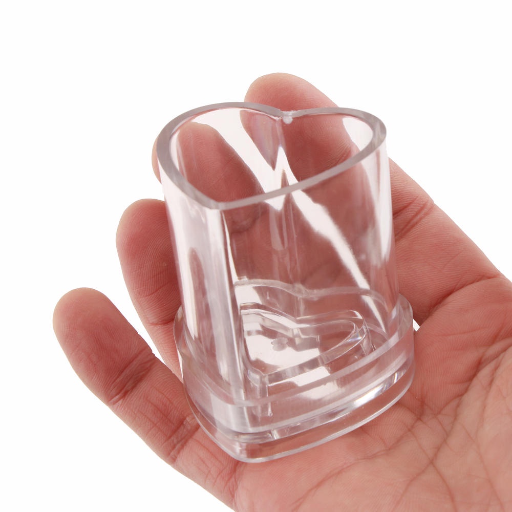 Khuôn Nhựa Acrylic Tạo Hình Làm Nến/Xà Phòng Hình Trái Tim 3D DIY