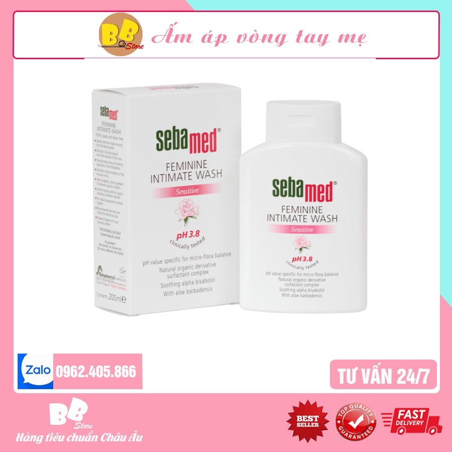 Dung Dịch Vệ Sinh Phụ Nữ Sebamed Đức pH 3.8 - Siêu Phẩm Ddvs Cân Bằng  pH vùng kín