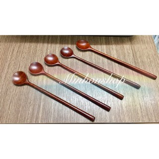 SET 5 CÂY MUỖNG KHUẤY GỖ DÀI CAO CẤP