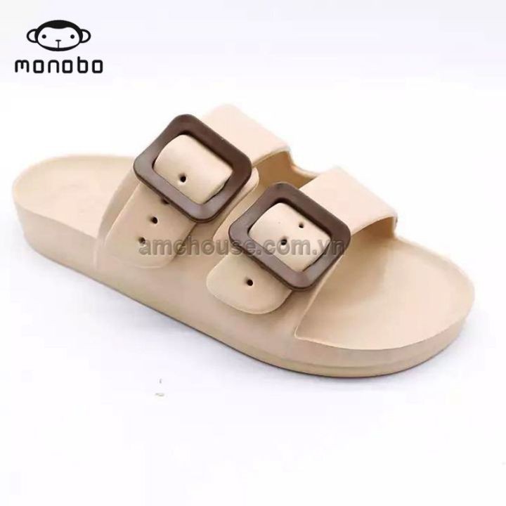 Dép Thái Lan unisex MONOBO nhựa đúc hai quai khóa siêu nhẹ, êm - MONIGA 9LS