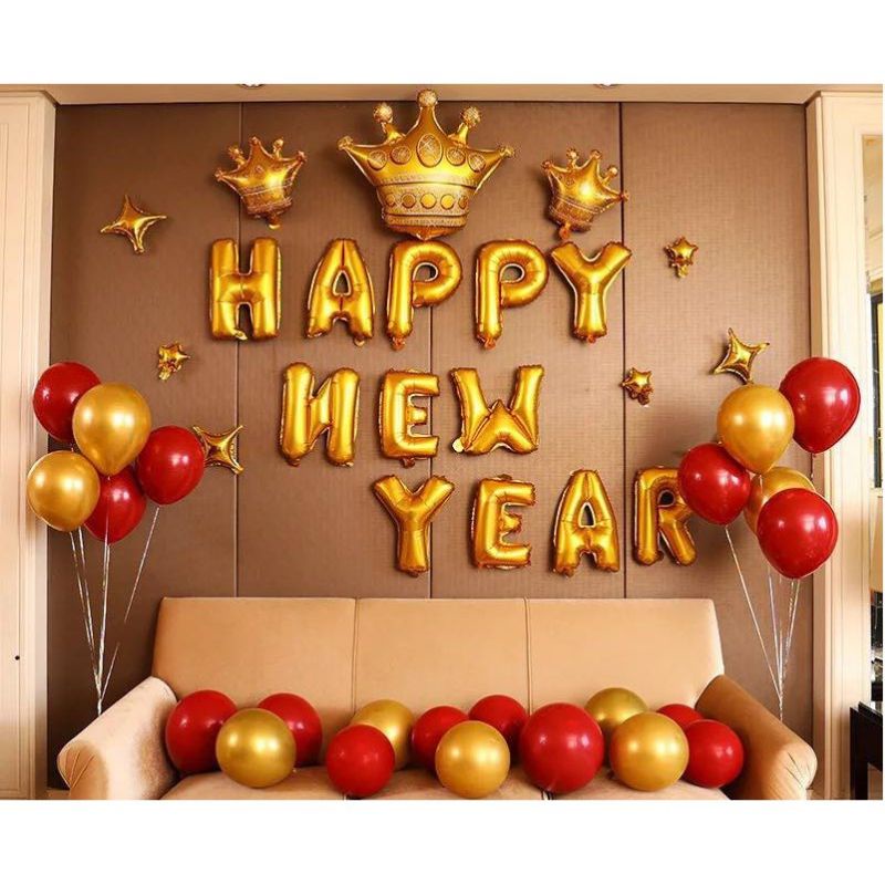 set bóng Happy new year 2022
