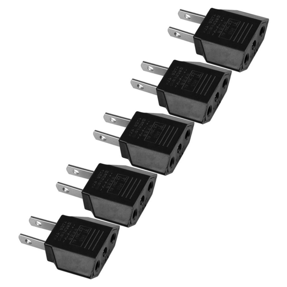 Set 5 Phích Cắm Chuyển Đổi 500w Từ Eu Sang Us