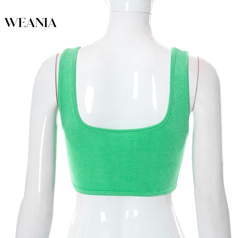 Áo Tank Top Màu Trơn Thắt Nơ Phong Cách Đường Phố Cá Tính Cho Nữ
