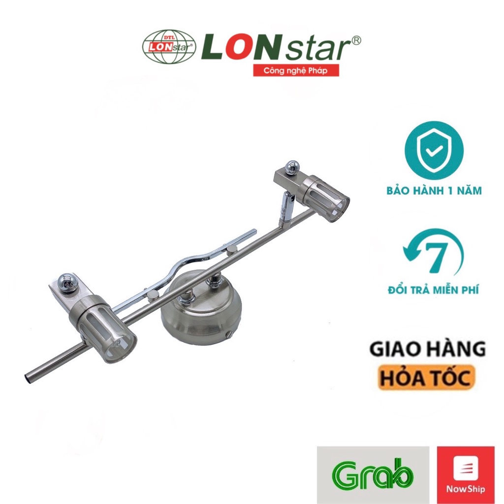 Đèn Soi Gương, Soi Tranh LONstar 2 Bóng ,3 Bóng , Chất Liệu Inox Chống Gỉ , Điều Chỉnh Được Góc Chiếu