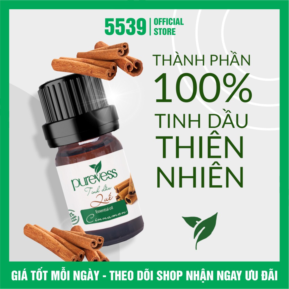 Tinh dầu đuổi muỗi thiên nhiên nguyên chất Purevess giúp thư giãn đuổi muỗi khử mùi - Shop 5539