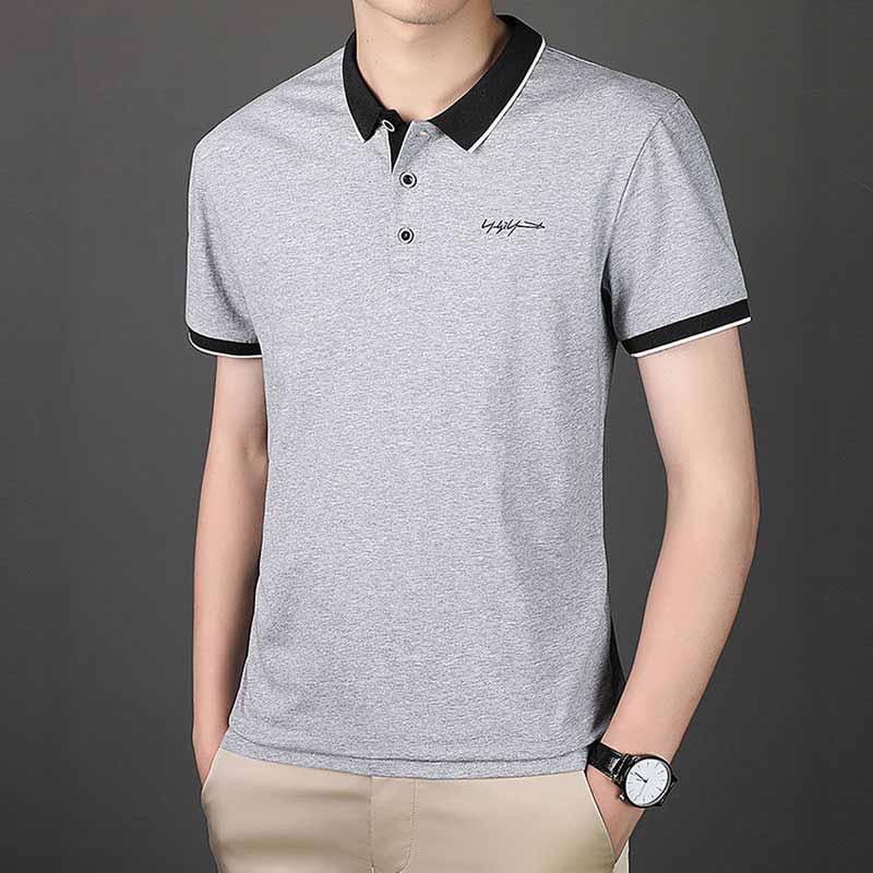 Áo Thun Polo Ngắn Tay 100% Cotton Thời Trang Cho Nam