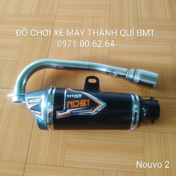 Pô Nobi 2 nòng Nouvo 2 - Pô Nouvo 2 kèm cổ pô