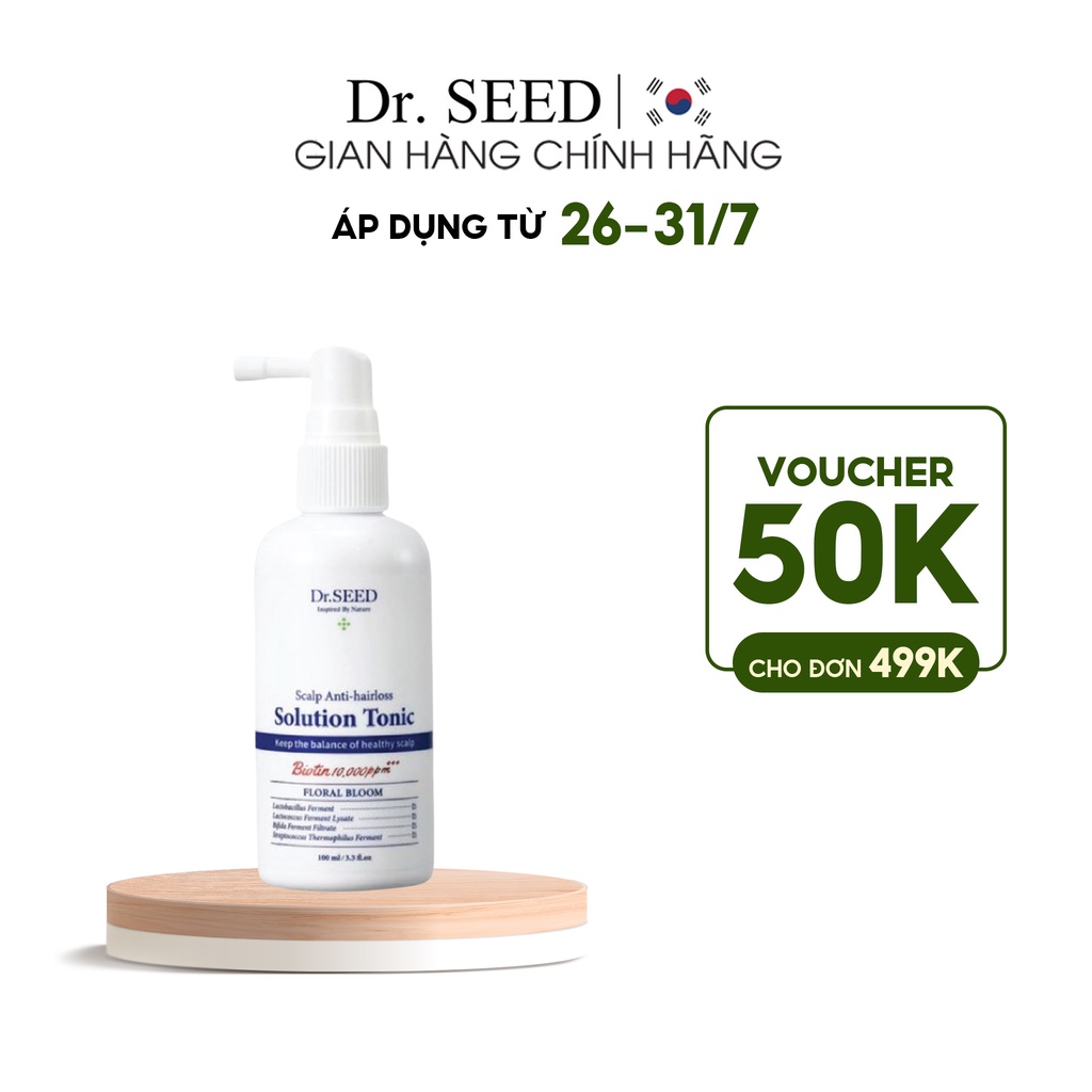 Serum Dưỡng Tóc DR SEED Scalp Anti-Hairloss Solution Tonic Làm Dày, Giảm Rụng, Kích Thích Mọc Tóc 100ML