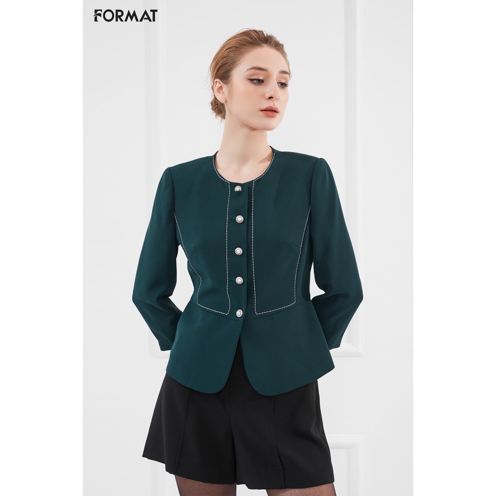 Áo vest nữ FORMAT cao cấp 2 lớp tay lỡ B957-098J/01