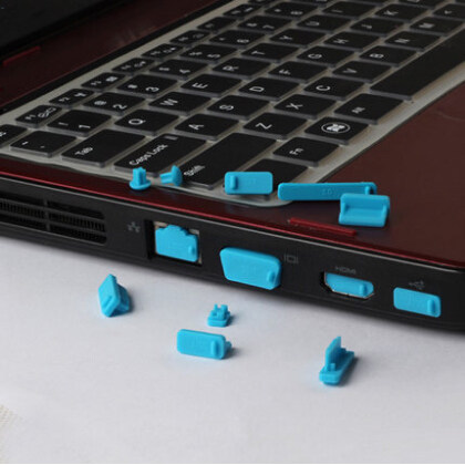 Set 16 Nút Silicone Bịt Lỗ Cắm Laptop Chống Bụi Tiện Dụng