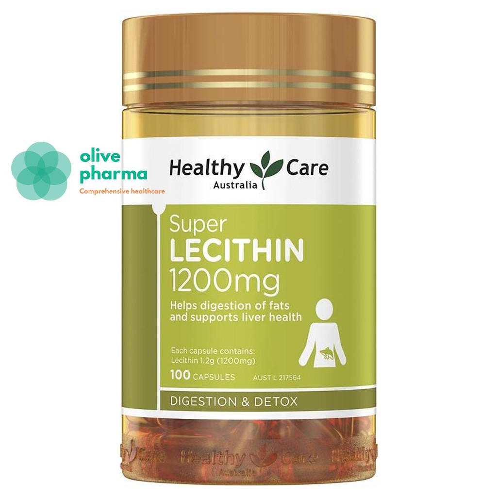 (Mẫu mới) Viên Uống Mầm Đậu Nành Super Lecithin 1200mg 100 viên (Lecithin Healthy Care) | BigBuy360 - bigbuy360.vn
