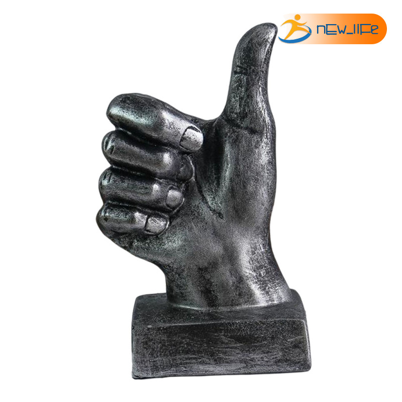 ✨Bestdeal✨Pack of 3 Chic Hand Gesture Sculpture Statue Office Shelf Decor Adornment