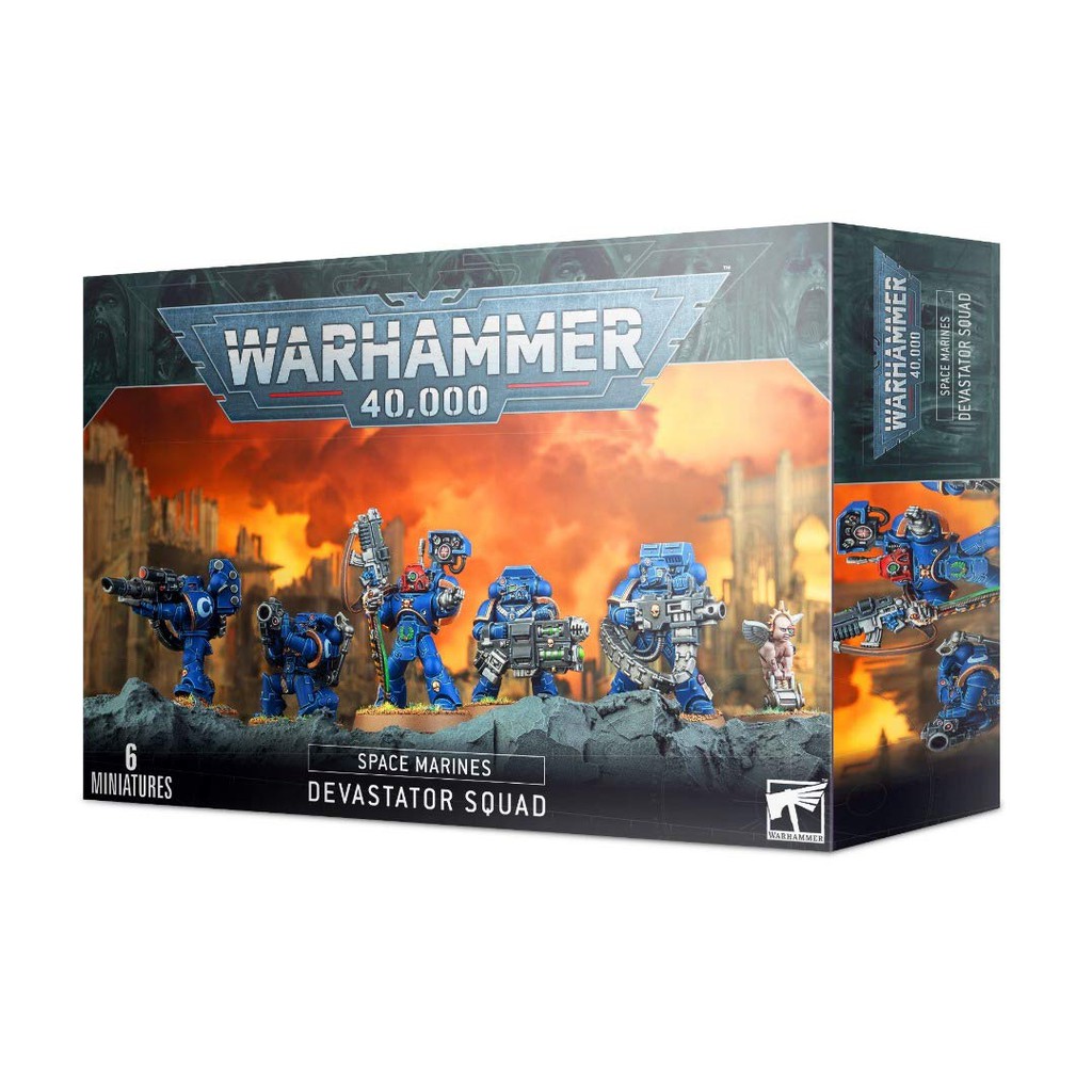 Mô hình nhân vật Warhammer 40K - Space Marines - Devastator Squad
