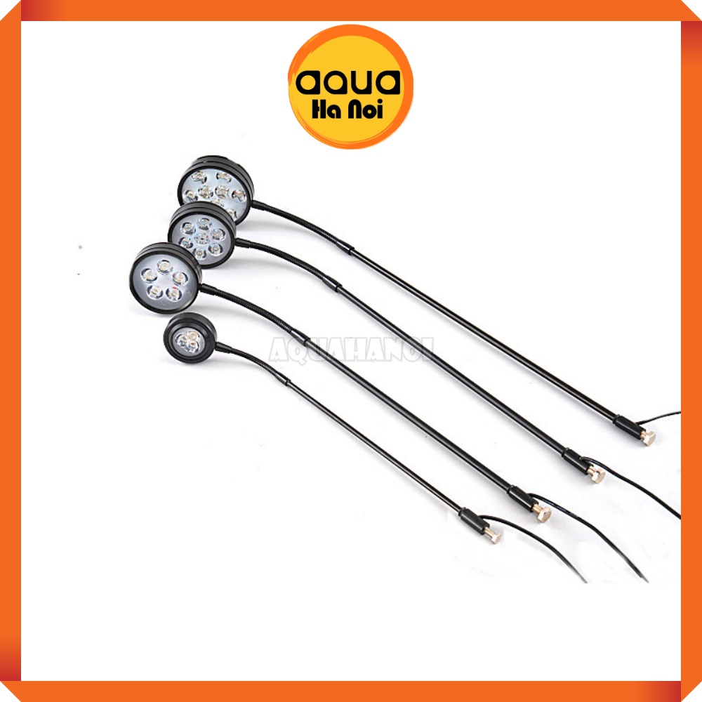 Đèn LED rời dùng gắn đế gỗ kê hồ thủy sinh, tiểu cảnh 3w/5w/7w/9w màu đen - sáng trắng )