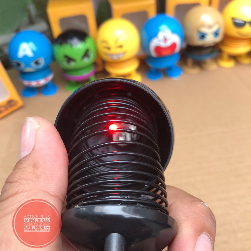 Emoji lò xo, Thú nhún lò xo Emoji có đèn siêu dễ thương  con nhún lò xo trang trí ô tô xe máy- phụ kiện trang trí