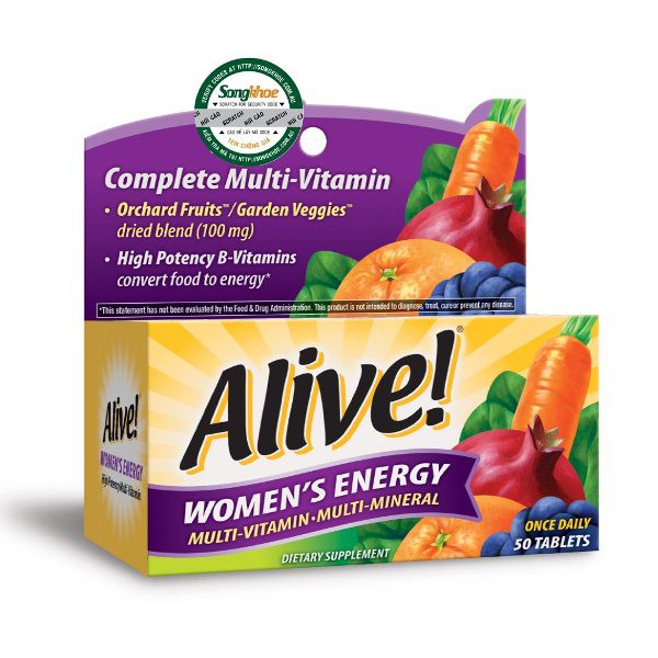Thực phẩm bổ sung Vitamin tổng hợp Nature's Way Alive Women's Energy 50 viên | Thế Giới Skin Care