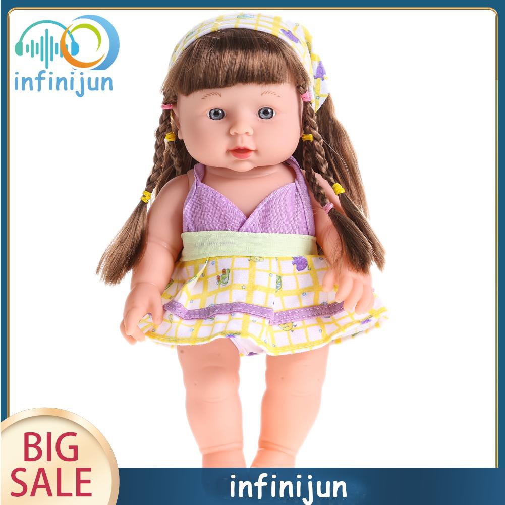 Búp bê đồ chơi sơ sinh bằng Silicon 30cm xinh xắn vui nhộn