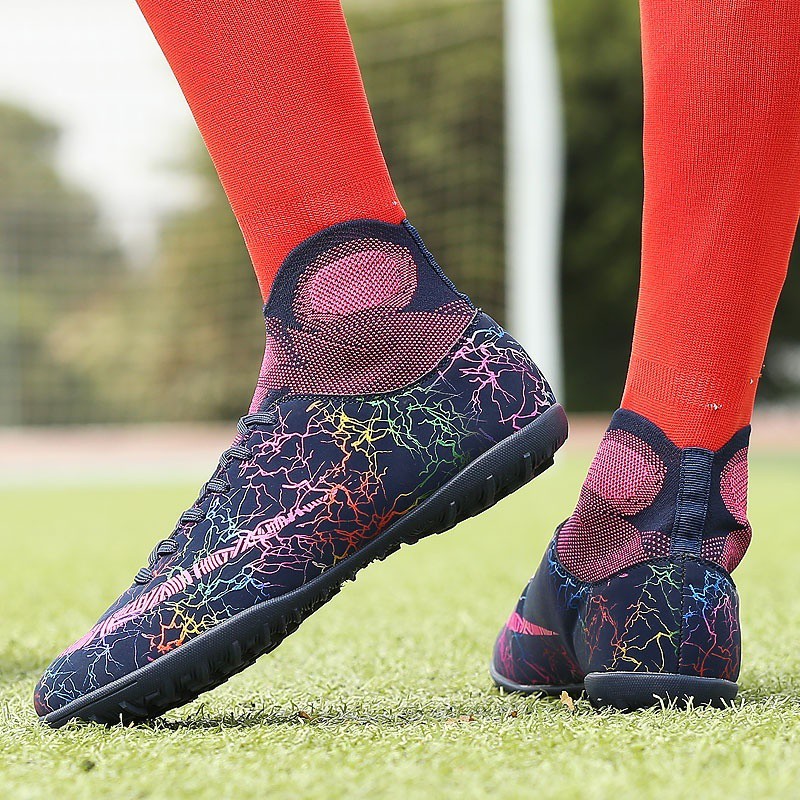 Giày đá bóng CR7 cổ cao chuyên dụng dành cho sân cỏ nhân tạo TF/FG