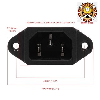 Ổ CẮM 3 CHÂN CHO NỒI CƠM ĐIỆN 10A 250AC