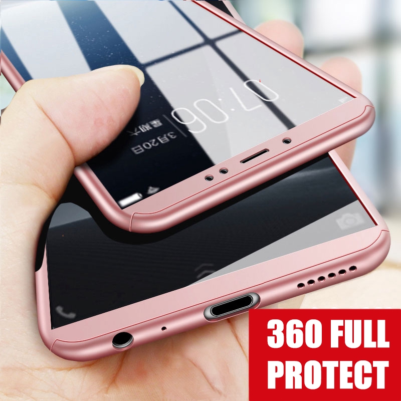 Ốp điện thoại nhựa cứng siêu mỏng bảo vệ toàn diện 360 độ cứng cáp cho Xiaomi Mi A1 A2 Mi8 Mi9 Max3 Max2