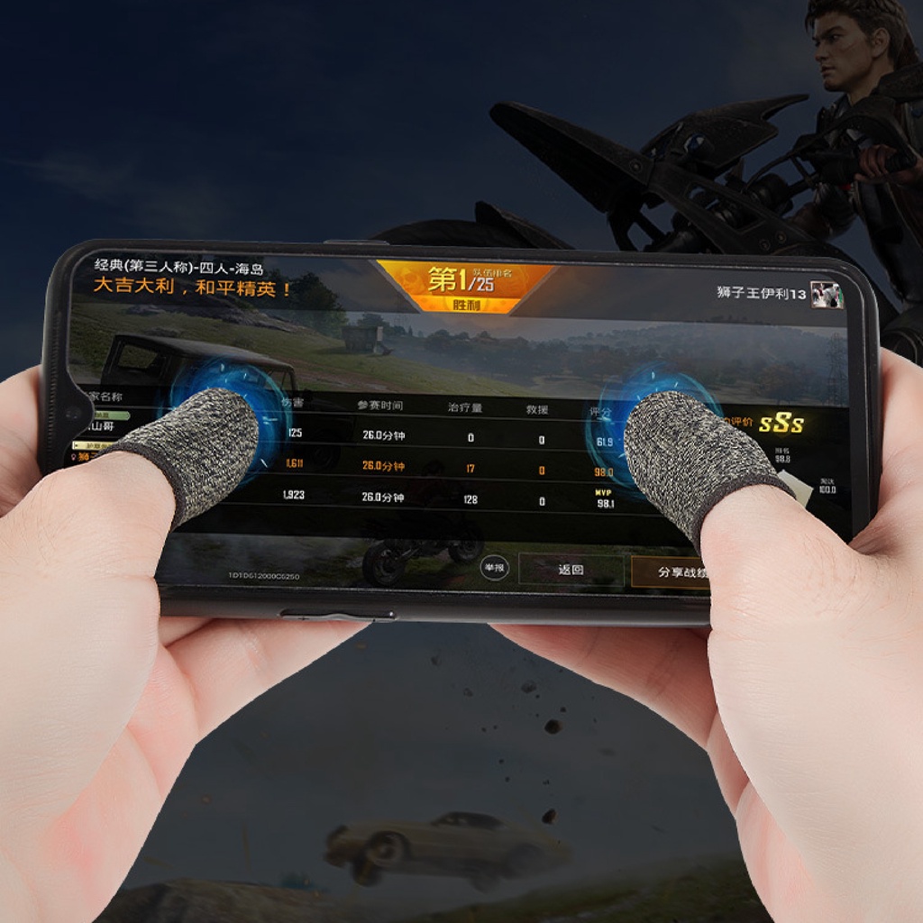 Cặp bao ngón tay chơi game chống mồ hôi chống trầy xước tiện dụng cho điện thoại