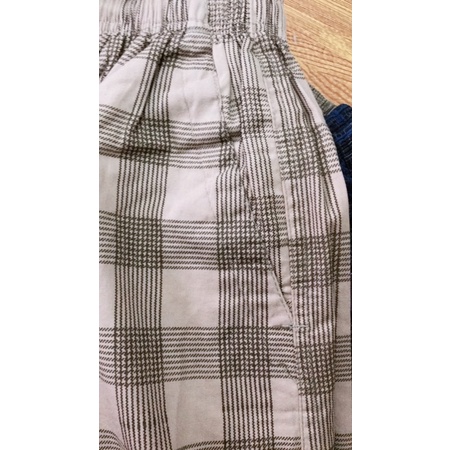 Quần đùi nam mặc nhà kẻ caro to chất mát, mềm. Quần đùi nam size đại 70-95kg.