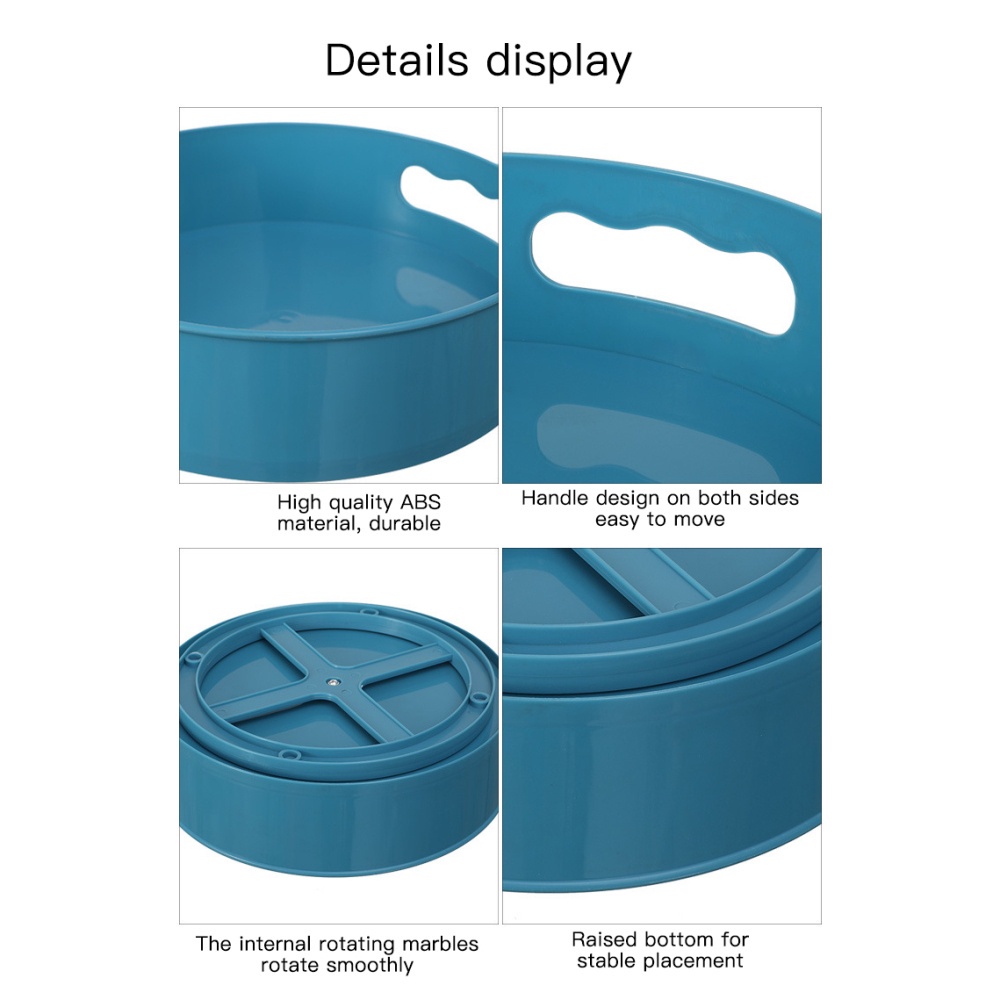 Khay Đựng Đồ Dùng Nhà Bếp / Phòng Tắm Xoay 360 Độ Chống Trượt Jimmy01