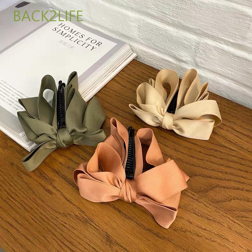 Kẹp Tóc Nữ Hình Nơ Đáng Yêu Nhiều Màu Sắc Sau2Life