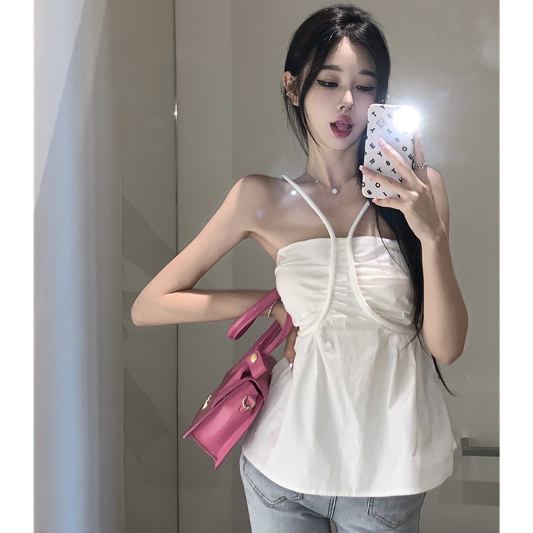 Áo Không Tay Hở Vai Thời Trang Mùa Hè Quyến Rũ Cho Nữ