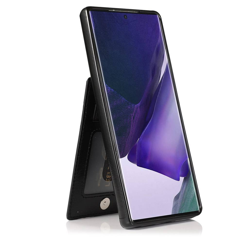 Ốp điện thoại da có ngăn đựng thẻ và giá đỡ chống sốc ZY-07 cho Samsung Galaxy Note 8 9 10 Plus 20 Ultra