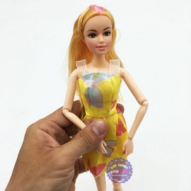Đồ chơi búp bê gái mặc váy có khớp