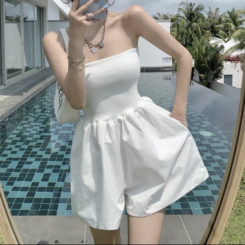 Jumpsuit ngắn đi biển đẹp phong cách Ulzzang Bigsize