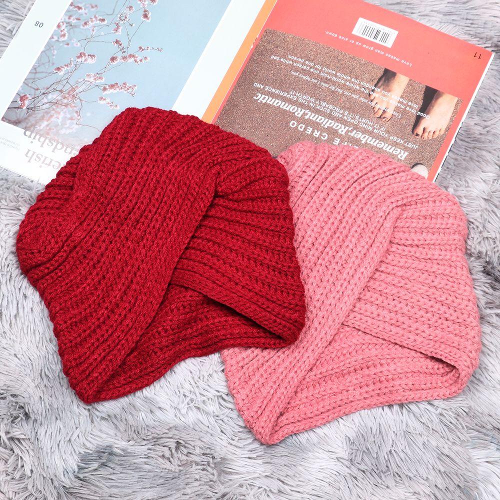 XIANTIN Khăn Turban Thắt Nút Màu Trơn Mùa Thu Và Mùa Đông Kiểu Mới